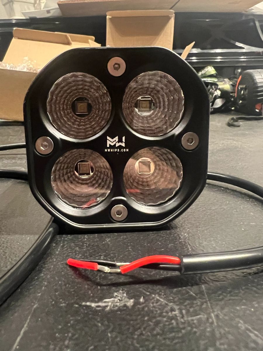 3" 40W 3400L WHITE FLOOD - PAIR - Mwhips