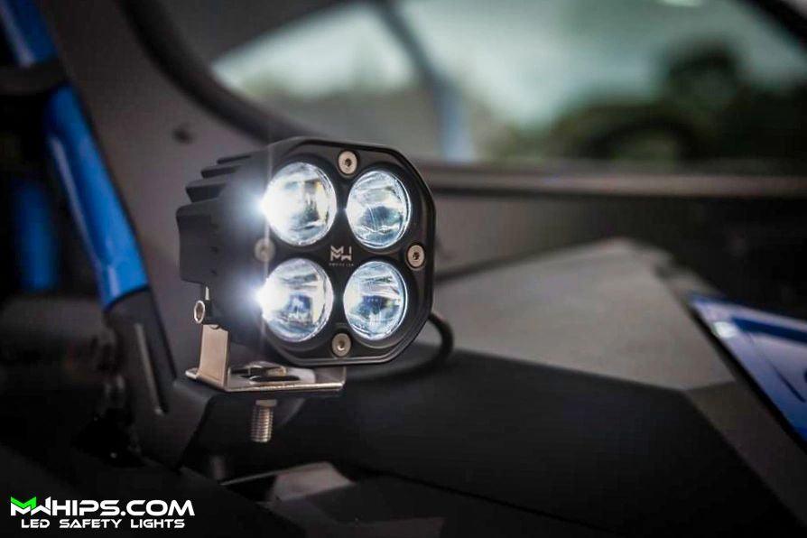 3" 40W 3400L WHITE SPOT/FLOOD - PAIR - Mwhips