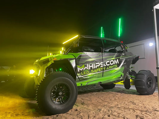 T2 COLOR CHANGING WHIPS - PAIR