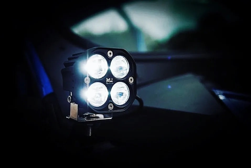 3" 40W 3400L WHITE SPOT - PAIR