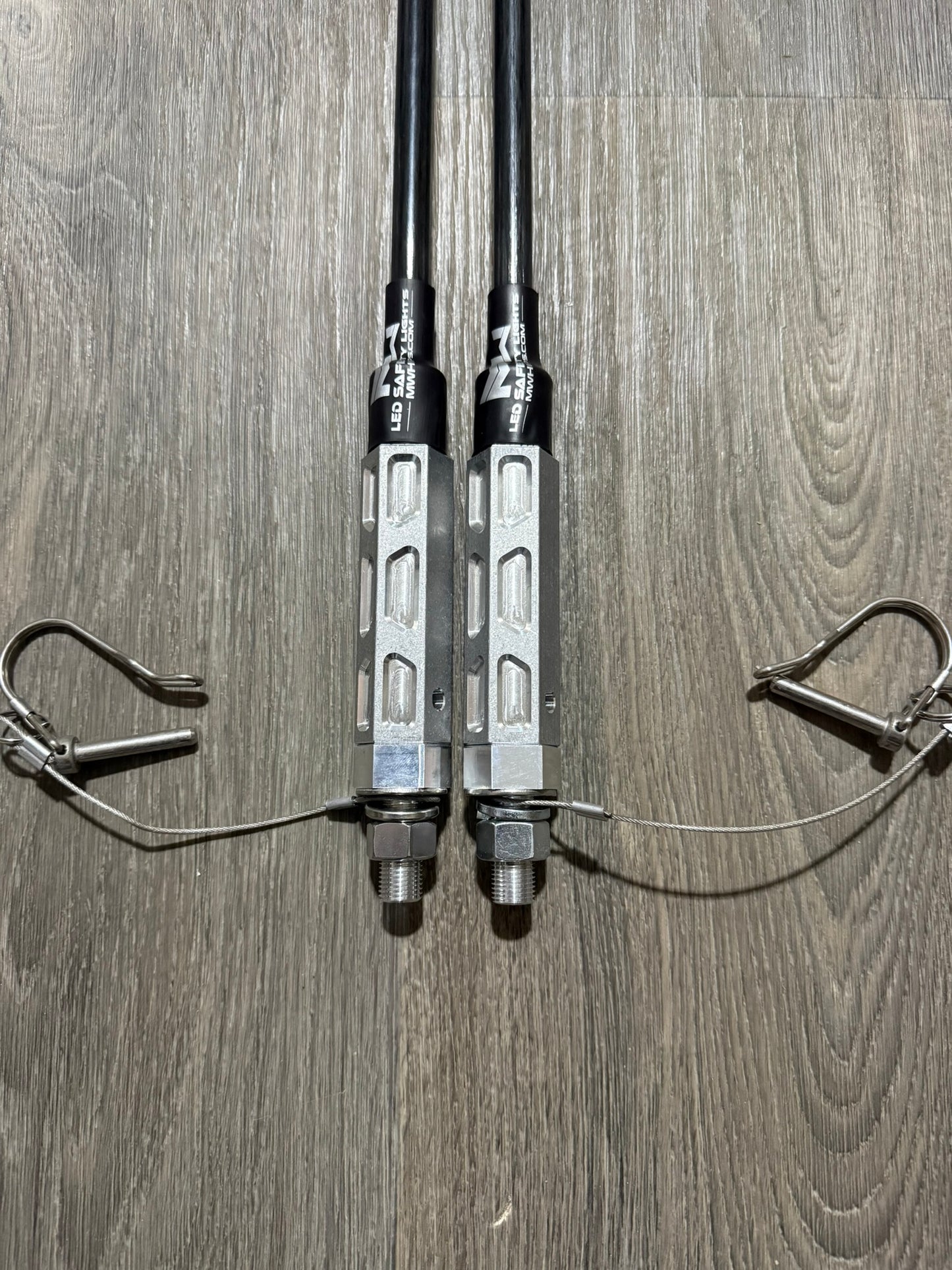 MURRAY LINE DAY WHIPS NO LEDS PAIR BASE CLAMP