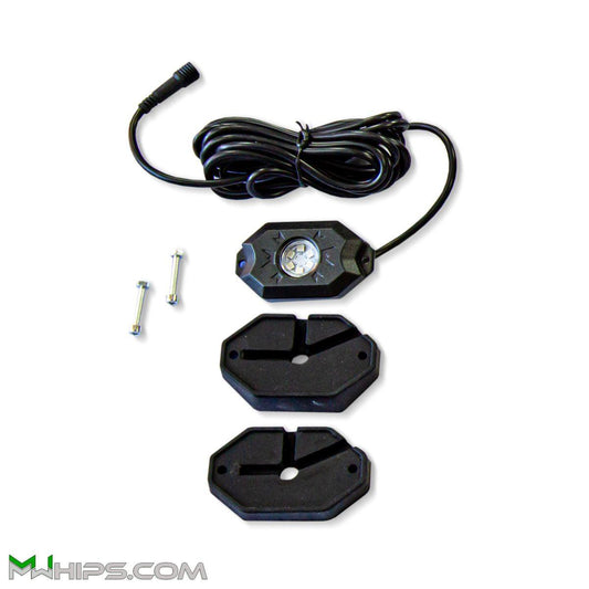 T2 CHASE LED ROCK LIGHT + MOUNTING KIT - ONE PIECE - Mwhips