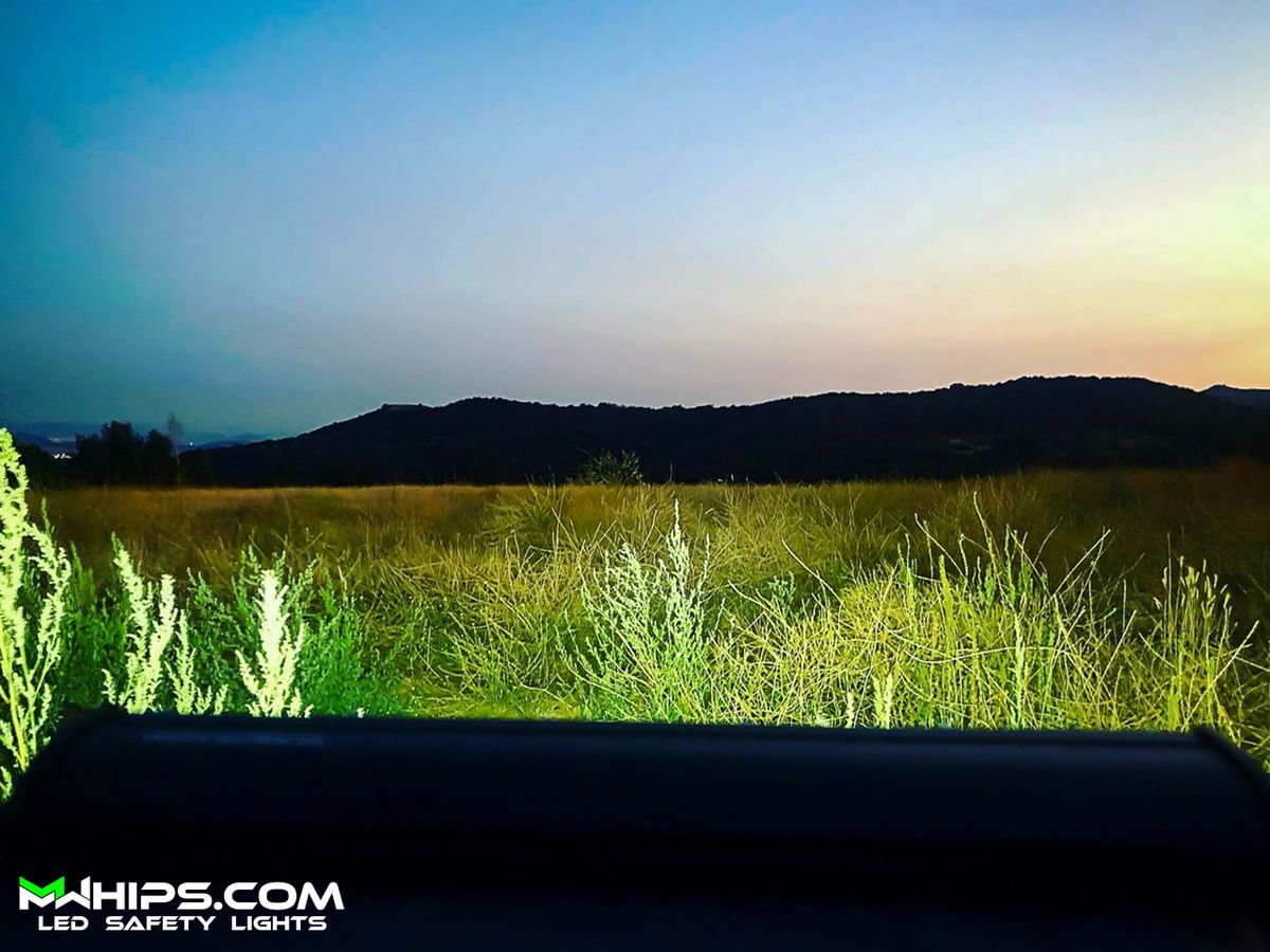 11" CREE LED LIGHT BAR - AMBER SPOT BEAM - Mwhips