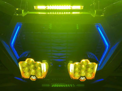 11" THIN MINI LED LIGHT BAR - (78 WATT) - AMBER - Mwhips