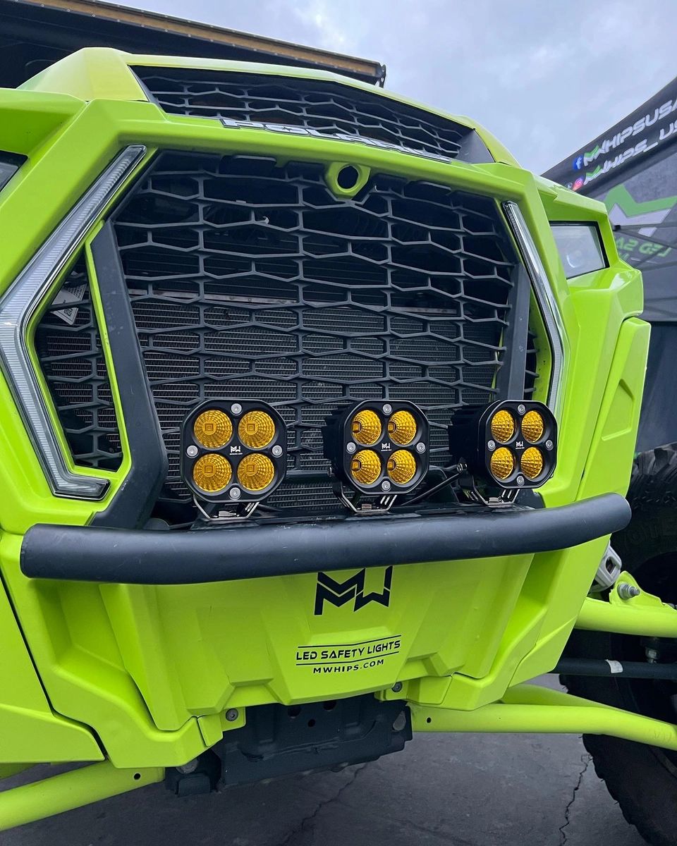 3" 40W 3400L AMBER FLOOD - PAIR - Mwhips