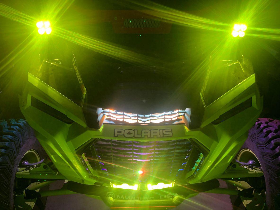 3" 40W 3400L AMBER SPOT - PAIR - Mwhips