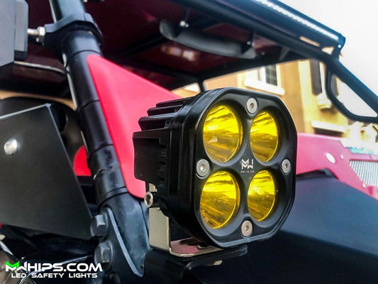 3" 40W 3400L AMBER SPOT - SINGLE - Mwhips