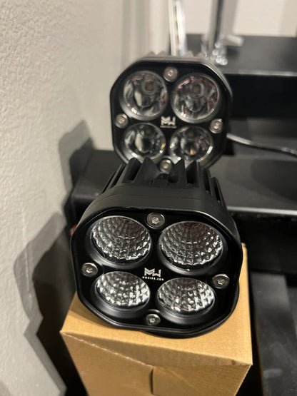 3" 40W 3400L WHITE FLOOD - PAIR - Mwhips