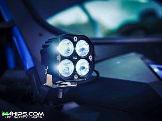 3" 40W 3400L WHITE SPOT - SINGLE - Mwhips
