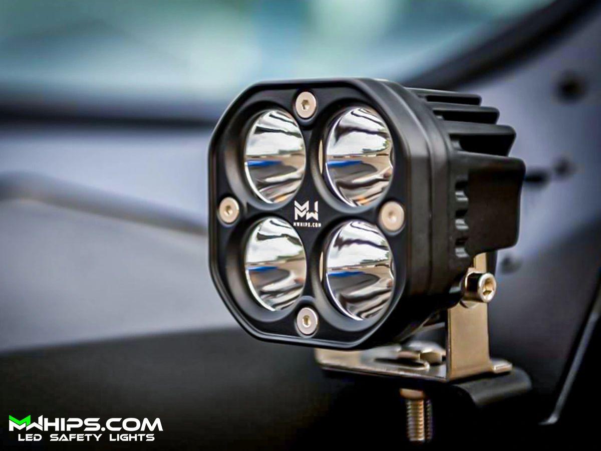 3" 40W 3400L WHITE SPOT - SINGLE - Mwhips