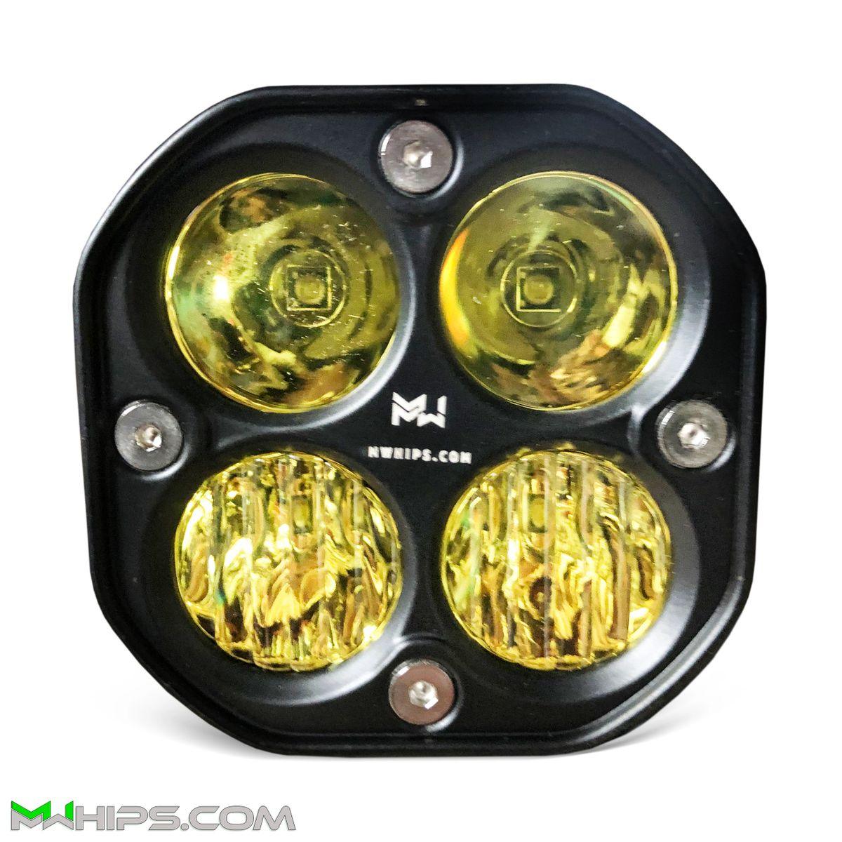 3" 40W 3400L YELLOW SPOT/FLOOD COMBO - SINGLE - Mwhips