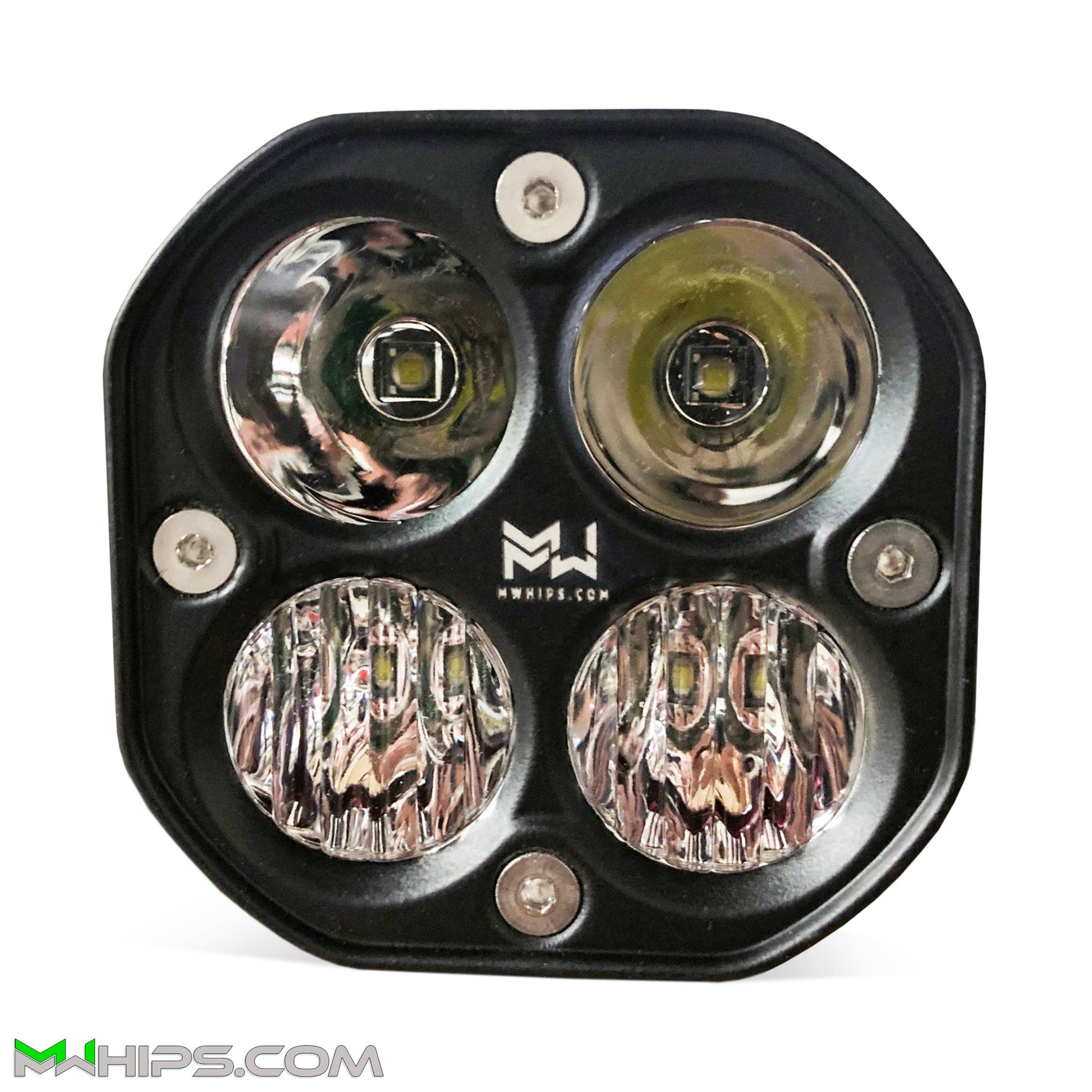 3" 40W 3400L WHITE SPOT - SINGLE - Mwhips