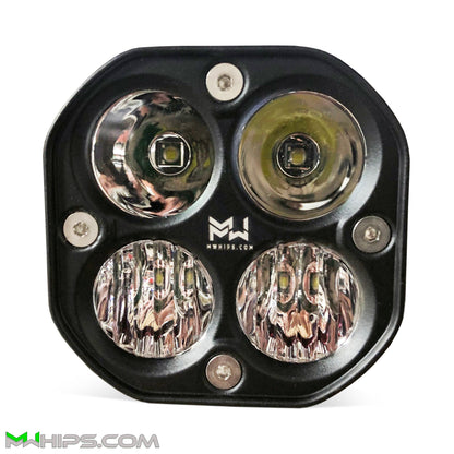 3" 40W 3400L WHITE SPOT - SINGLE - Mwhips