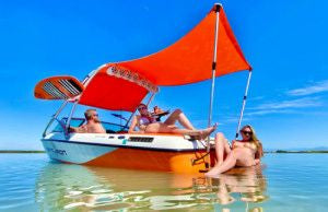 7ft X 5ft - SXS/Boat Shade - GREY/SILVER - Mwhips