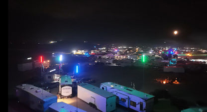 Complete Single Color Camp Locator Kit (flag pole, mount, whip & harness) - Mwhips