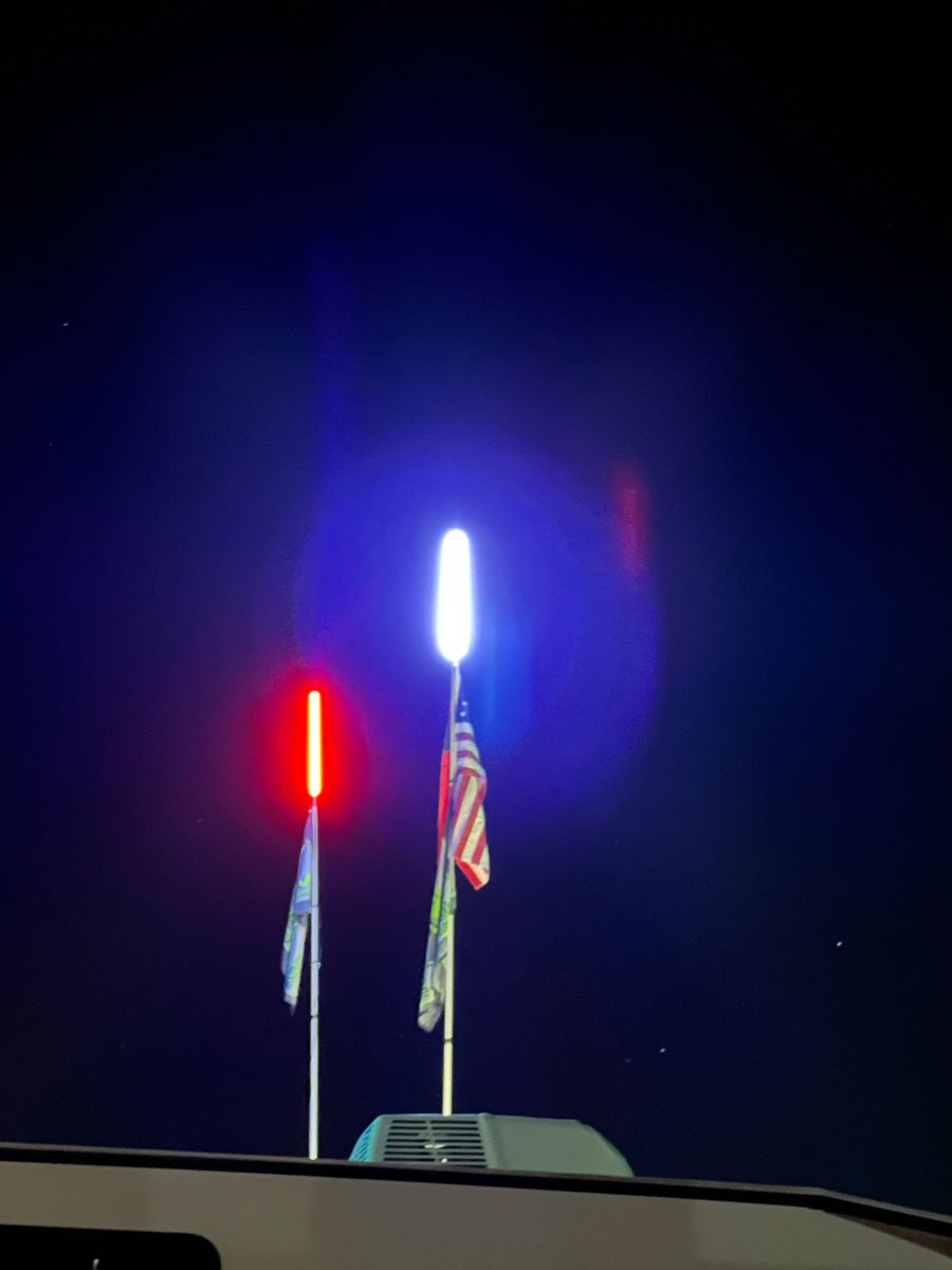 Complete Single Color Camp Locator Kit (flag pole, mount, whip & harness) - Mwhips