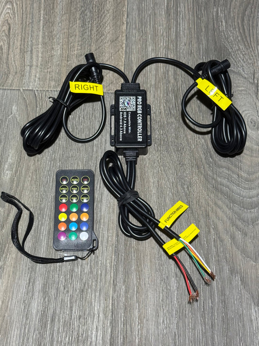 BLUETOOTH CONTROLLED LED WHIP HARNESS + REMOTE (WHIP PAIR)