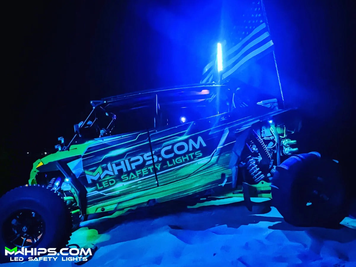 T2 COLOR CHANGING WHIPS - PAIR