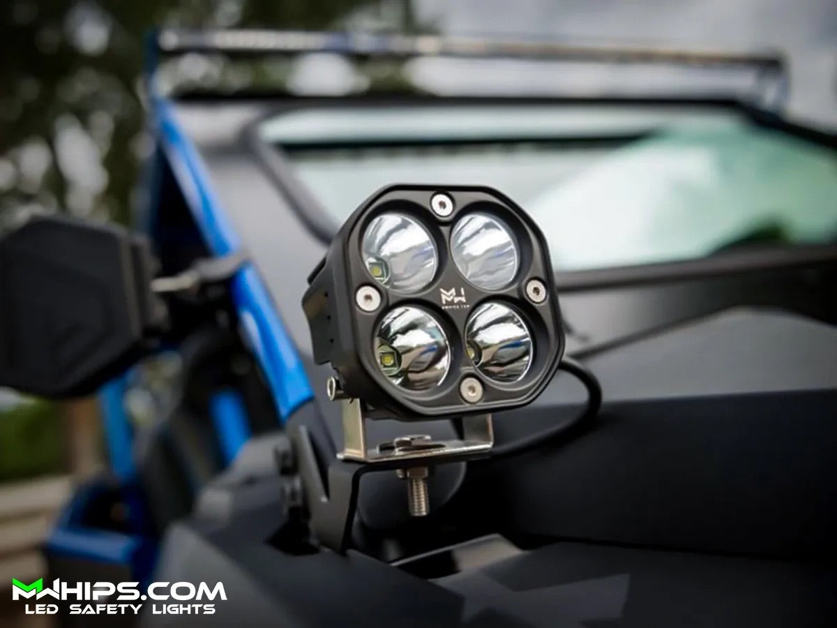 3" 40W 3400L WHITE SPOT/FLOOD - PAIR