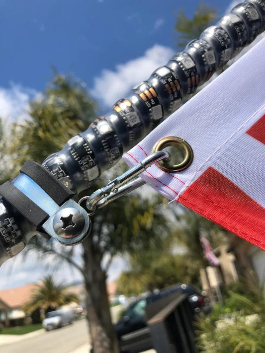 LED WHIP FLAG MOUNT - SINGLE WHIP - Mwhips