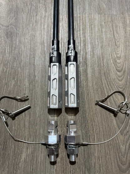 MURRAY LINE DAY WHIPS NO LEDS PAIR BASE CLAMPS