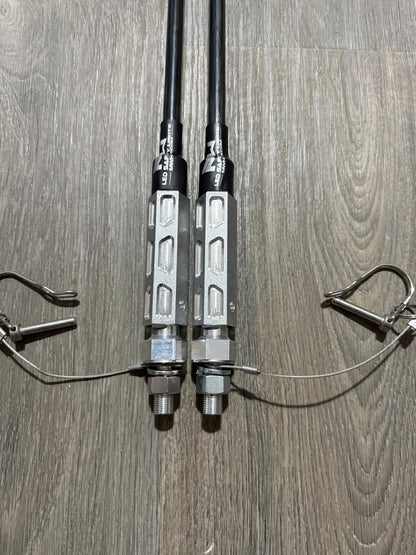 MURRAY LINE DAY WHIPS NO LEDS PAIR BASE CLIPS