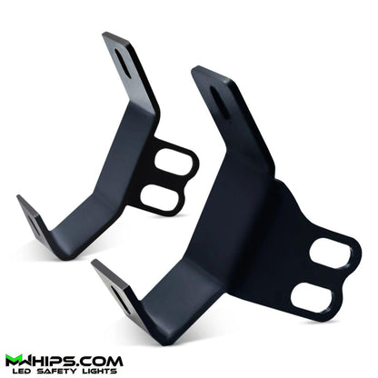 RZR A-PILLAR DUAL POD MOUNTING BRACKETS - PAIR - Mwhips