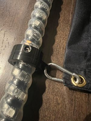 SWIVEL LED WHIP FLAG CLIPS - WHIP PAIR - Mwhips