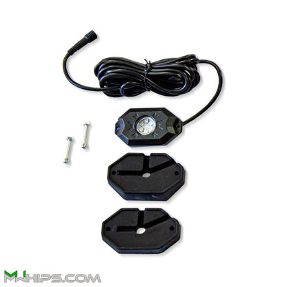 T2 CHASE LED ROCK LIGHT + MOUNTING KIT - ONE PIECE - Mwhips
