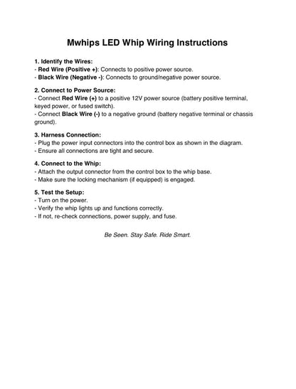 SINGLE COLOR X SERIES WHIPS