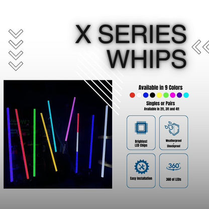 SINGLE COLOR X SERIES WHIPS