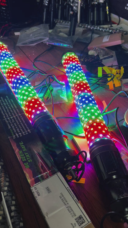 COLOR CHANGING DONKEY WHIP - PAIR